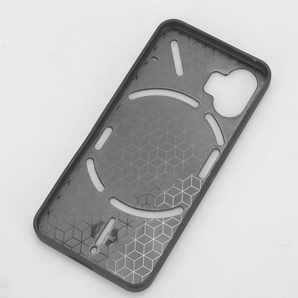 For Nothing Phone 2 Retro Suture Soft Edge PU Leather PC Hard Back phone Case