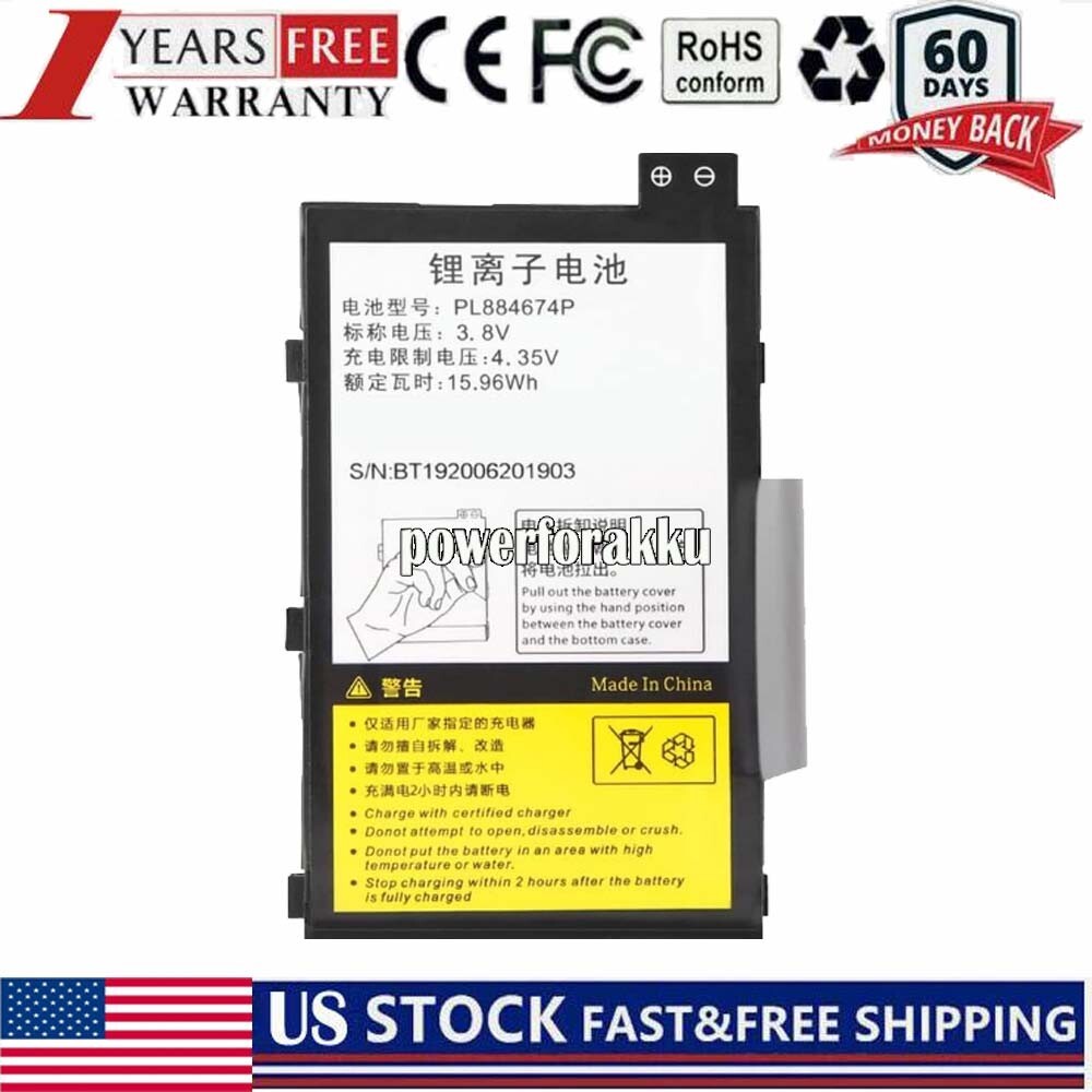 Replacement Li-ion New PL884674P Battery for MAJET T80 T80S 3.8V 15.96Wh USA