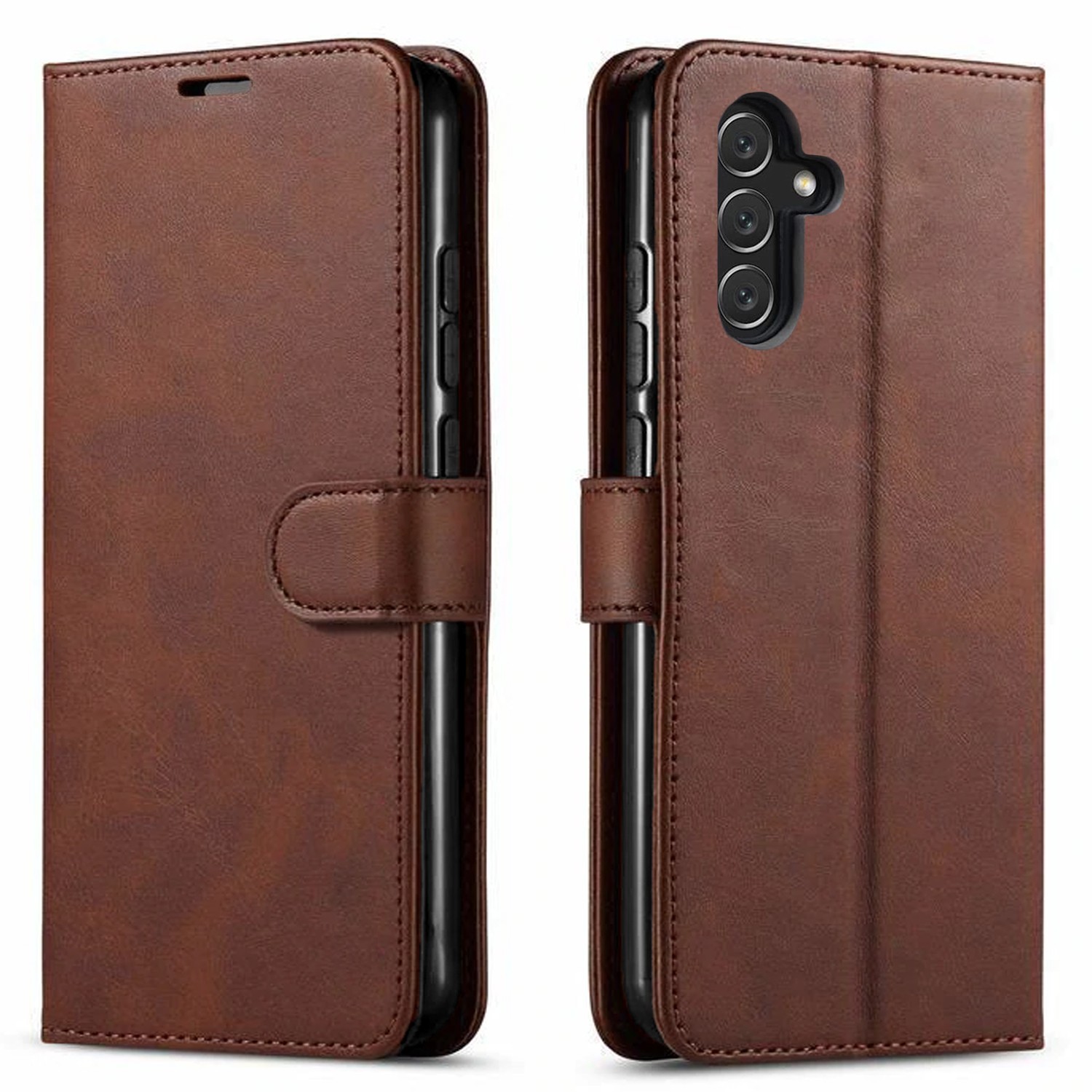 For Samsung Galaxy S25 FE Phone Case Wallet Phone Cover Dual Layer+ Screen Glass