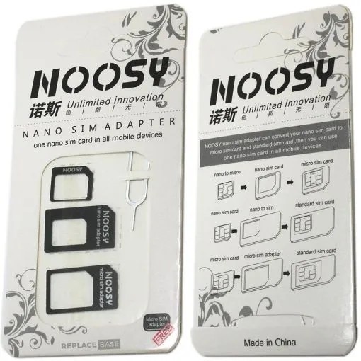 3 Nano SIM Card Adapter Converter to Micro Standard Set For any phone with sim
