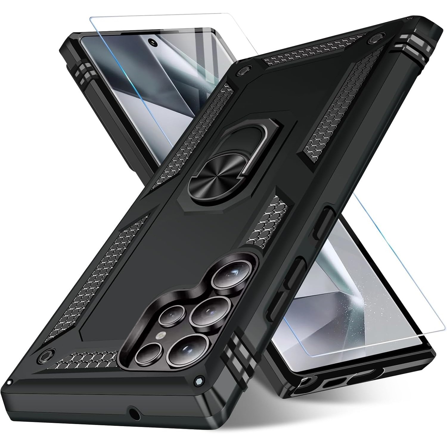 For Samsung Galaxy S23 Ultra Case S23 Plus Phone Cover Shockproof+Tempered Glass
