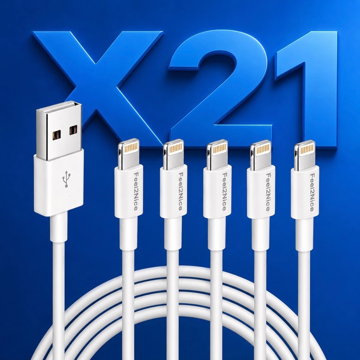 iPhone Charger – 5Pack 3FT Cable Syncing & Charging **21 Pack