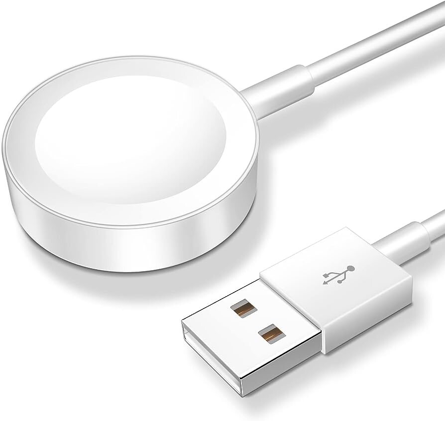 Magnetic Watch Charger – White -Apple Compatible FAST Shipping