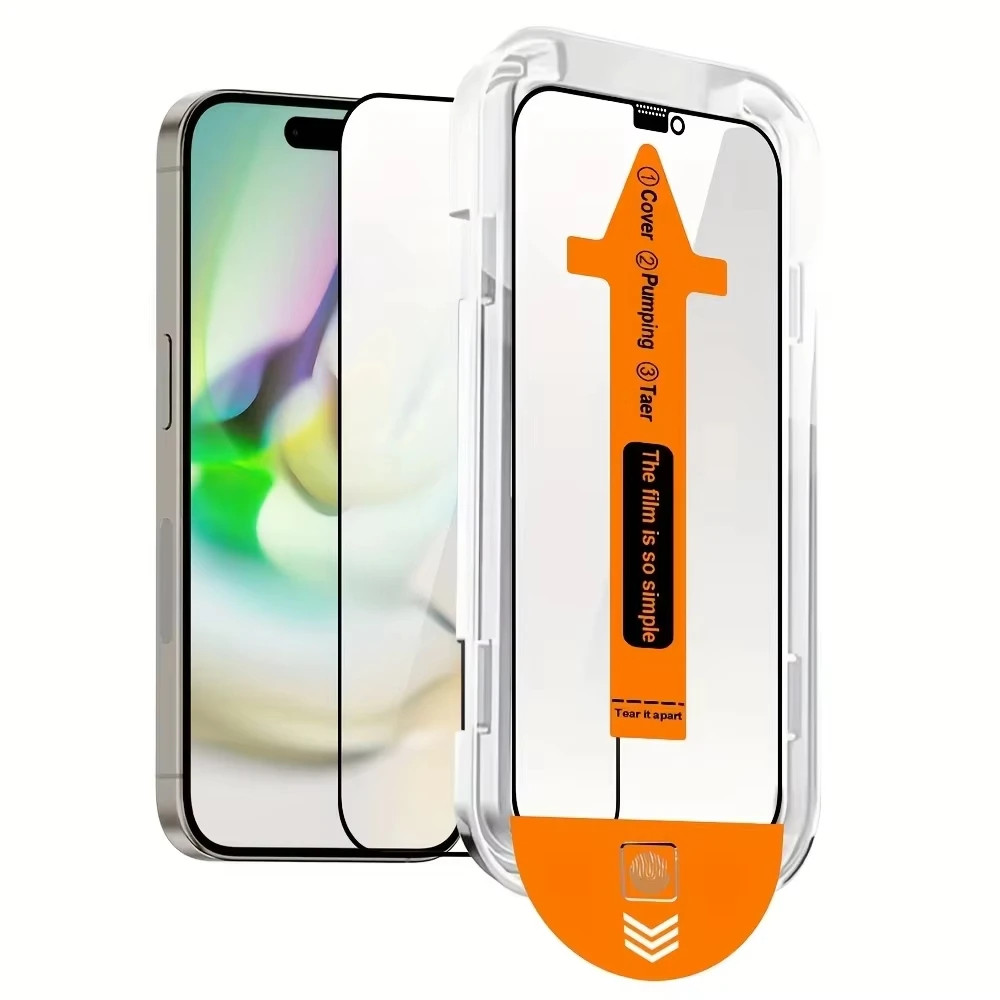 2X Tempered Glass for Iphone 17 16 15 14 13 Pro Max Full Screen Protector Cover