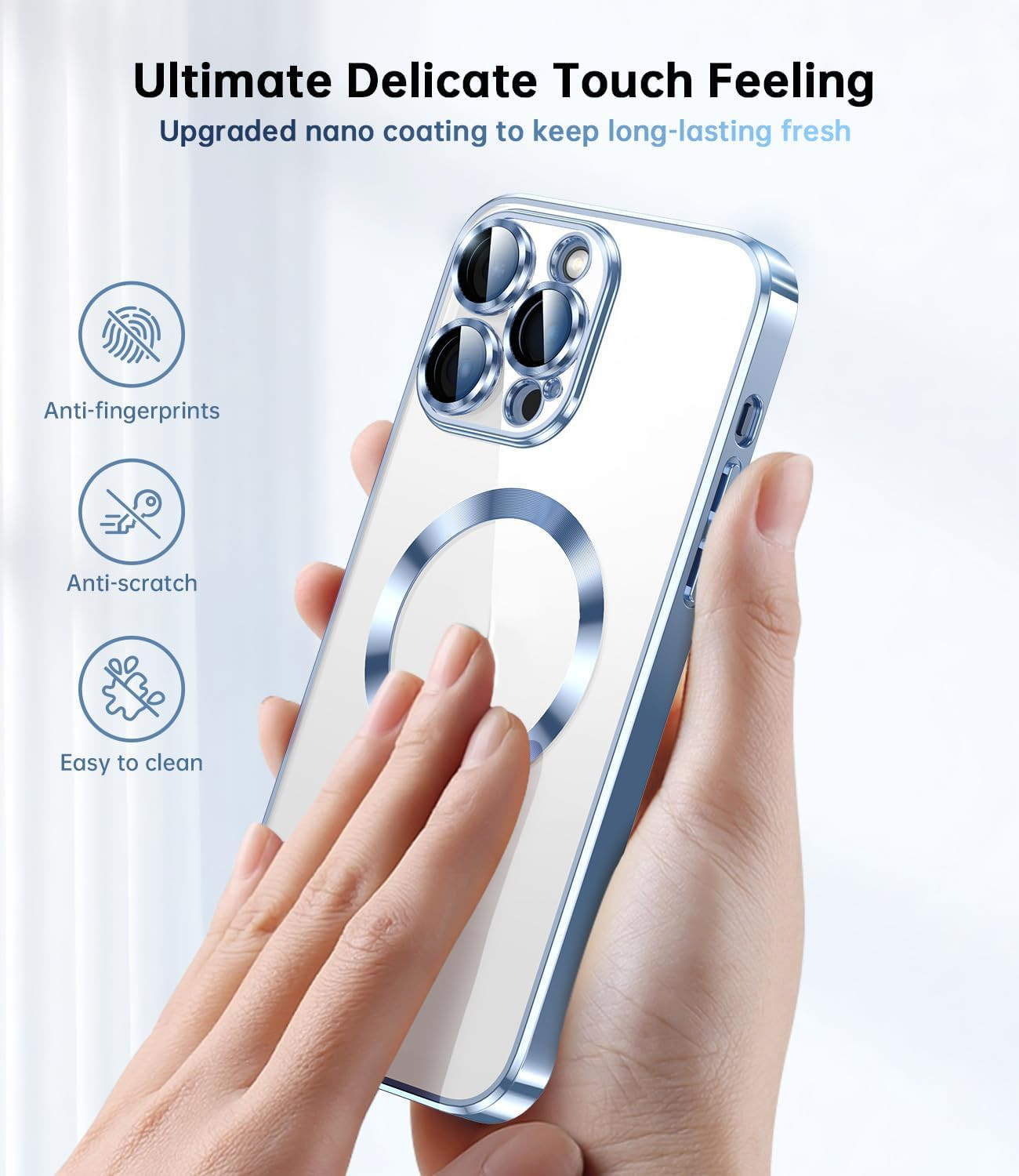 For Apple iPhone 15 14 13 12 11 Pro Max Case Mag Safe Magnetic Camera Lens Cover