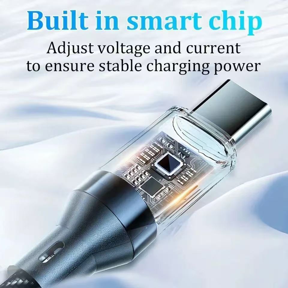 120w Super Fast USB Type-C Charging Braid Phone Charger Lead with Display LOT