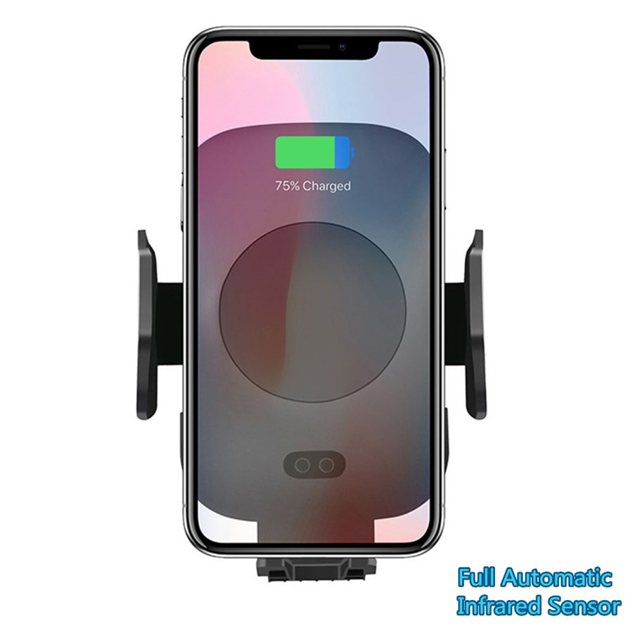 Wireless Car Charger Automatic Infrared Sensor Fast Charging for Phone