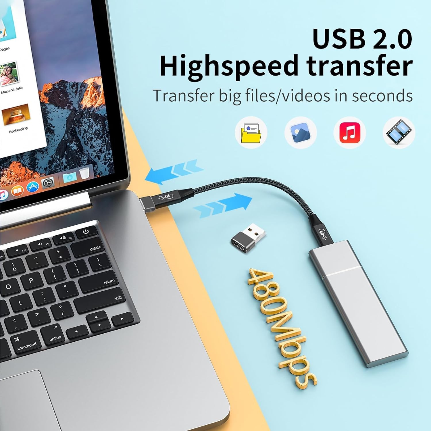 200PCS USB C3.1 Type C Female to USB3.0 Type A Male Port Converter Adapter Lot
