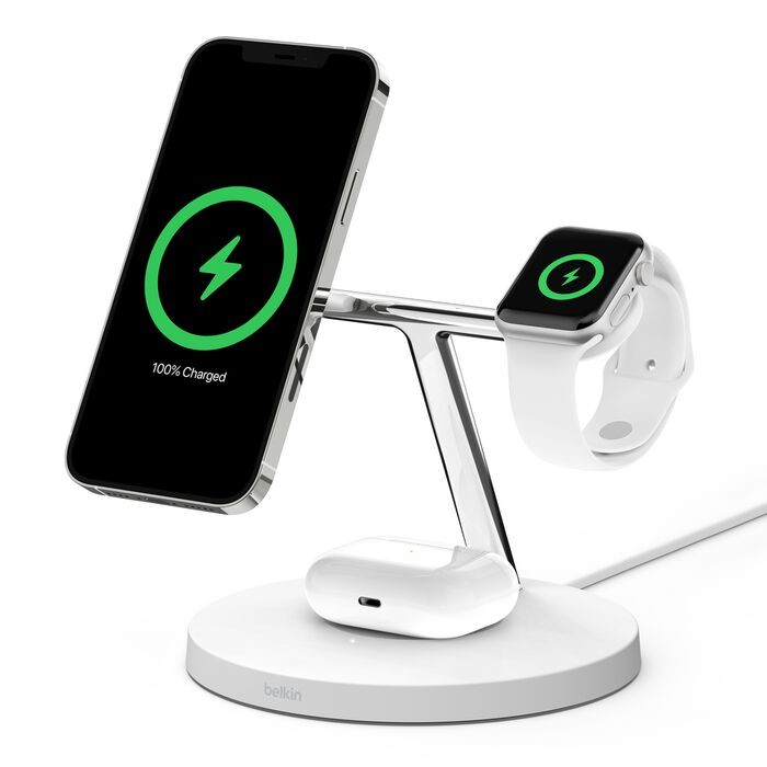 Belkin MagSafe 3-in-1 Wireless Charging Stand 15W iPhone Watch AirPods