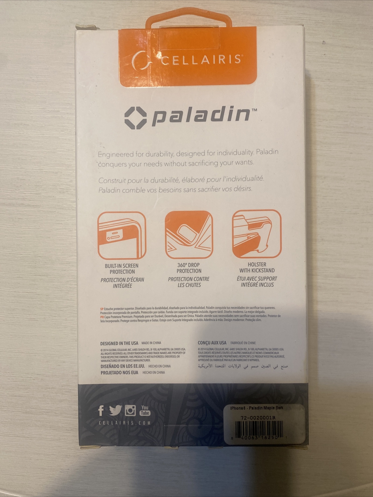 Cellairis paladin fit for iPhone 6 4.7 Maple Bark