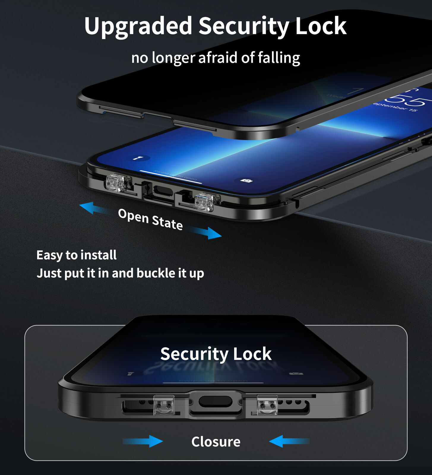 360° Anti-Spy Magnetic Glass Case Cover For iPhone 16 Pro Max 15 Plus 14 13 12