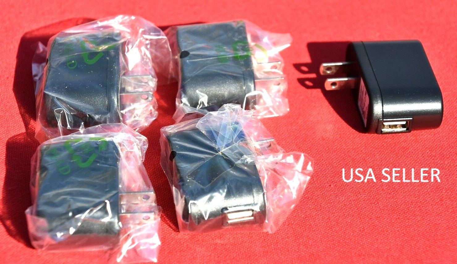 5-Pack 5V 1A 1000mA Wall AC USB Adapter Cell Phone Charger 100-240 VAC US SELLER