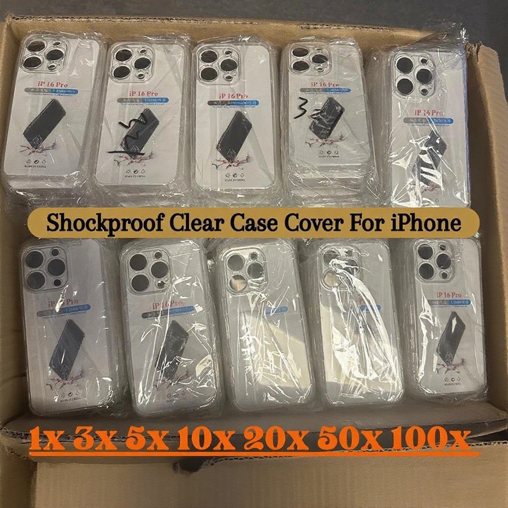 Wholesale Bulk Lot Clear Phone Case Cover For iPhone 17 16 15 14 13 12 11 XR 8 7