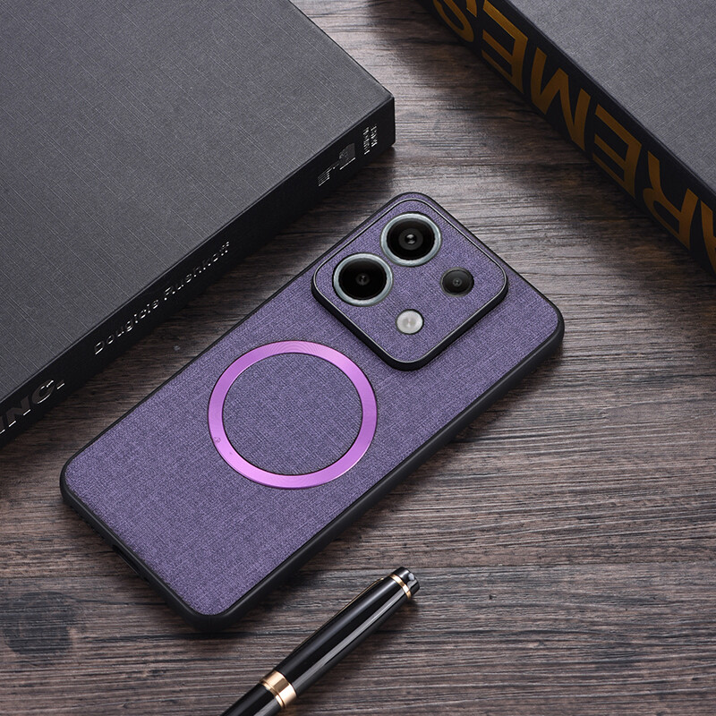 For Xiaomi Redmi Note 13 Pro 13 Pro 5G Magnetic Cloth Pattern TPU Case Cover