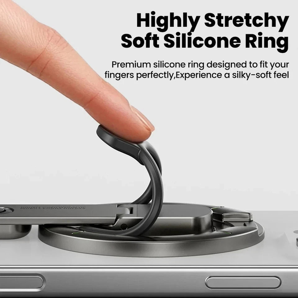 Magnetic 360° Finger Grip Ring Kickstand Gym Phone Holder Stand For Magsafe