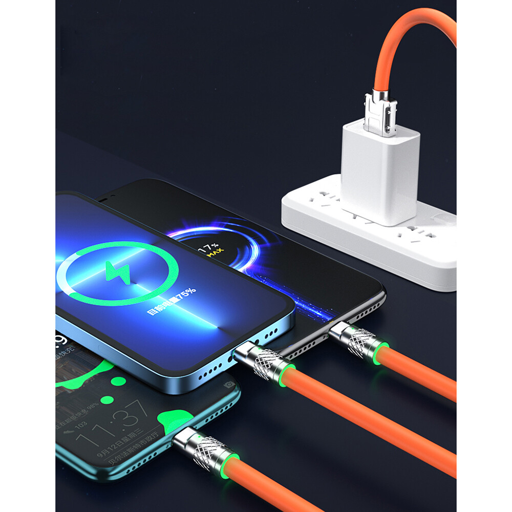 3 in 1 Fast Charging Cable Cell Phone Charger Cord For iPhone Type C Micro USB