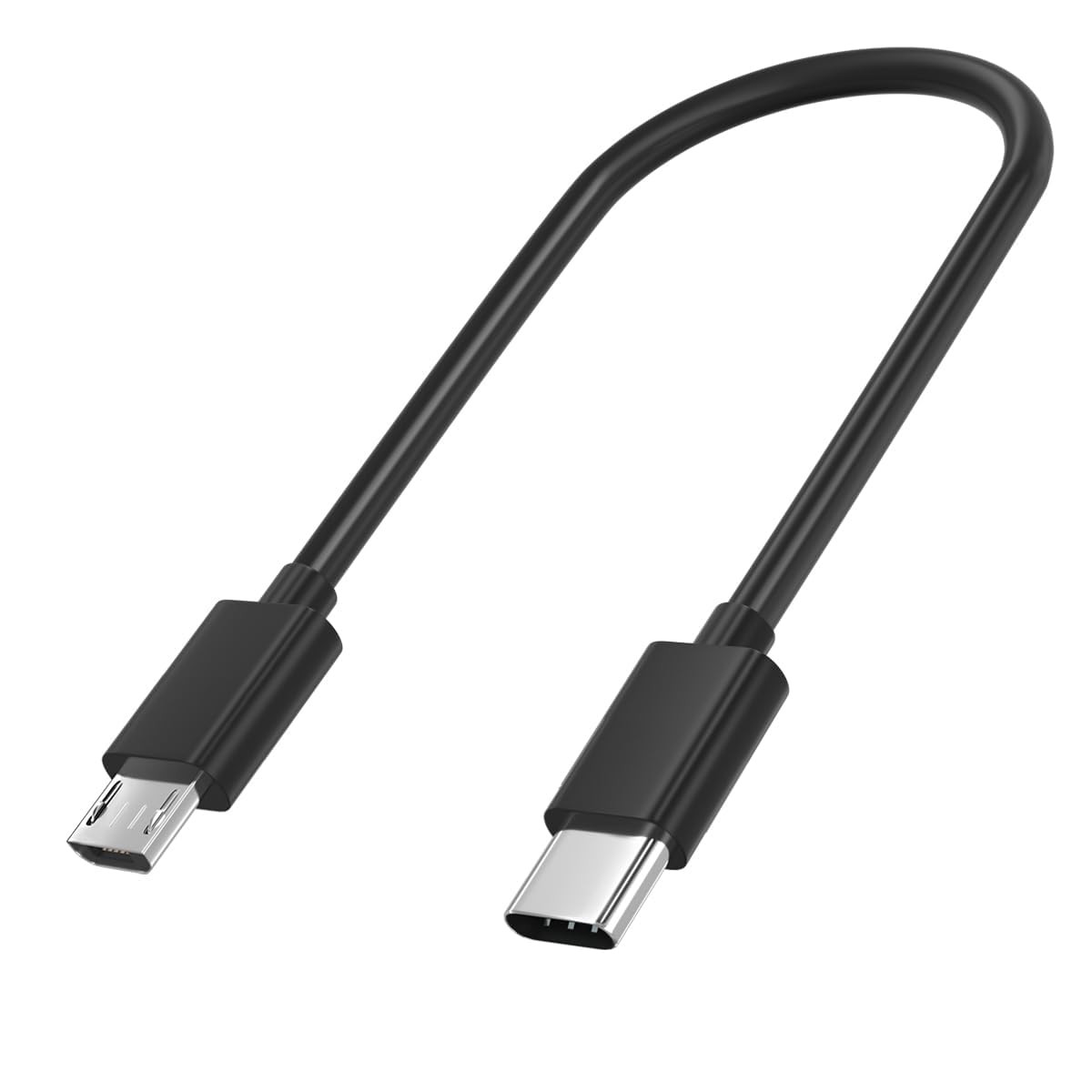 USB Type C to Micro 5V/2.4A Data & Sync Transfer OTG charging cable – Black Lot