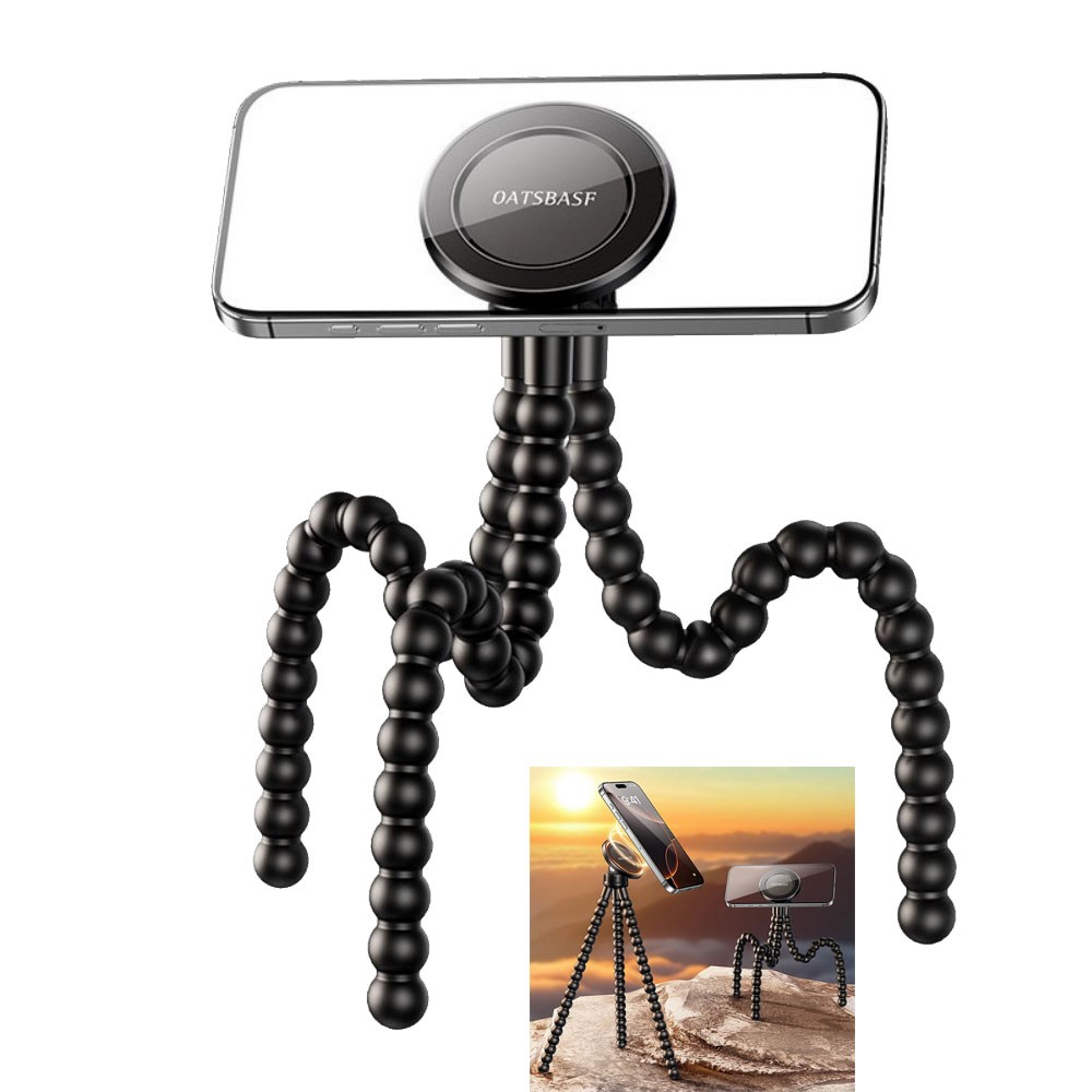 Magnetic Phone Tripod Stand Flexible Octopus Cellphone Holder Bracket for iPhone