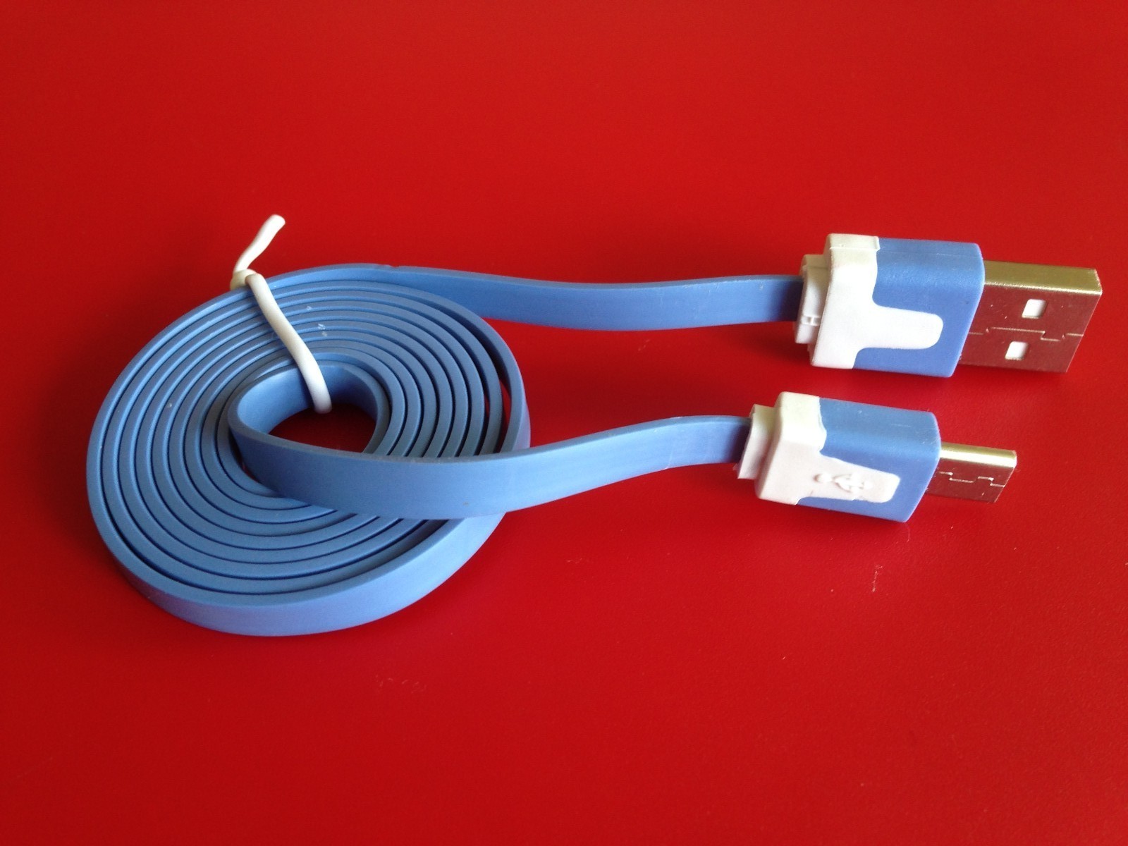 3Ft/6Ft/10Ft Micro USB 2.0 to USB Samsung Flat Noodle Data Sync & Charger Cable