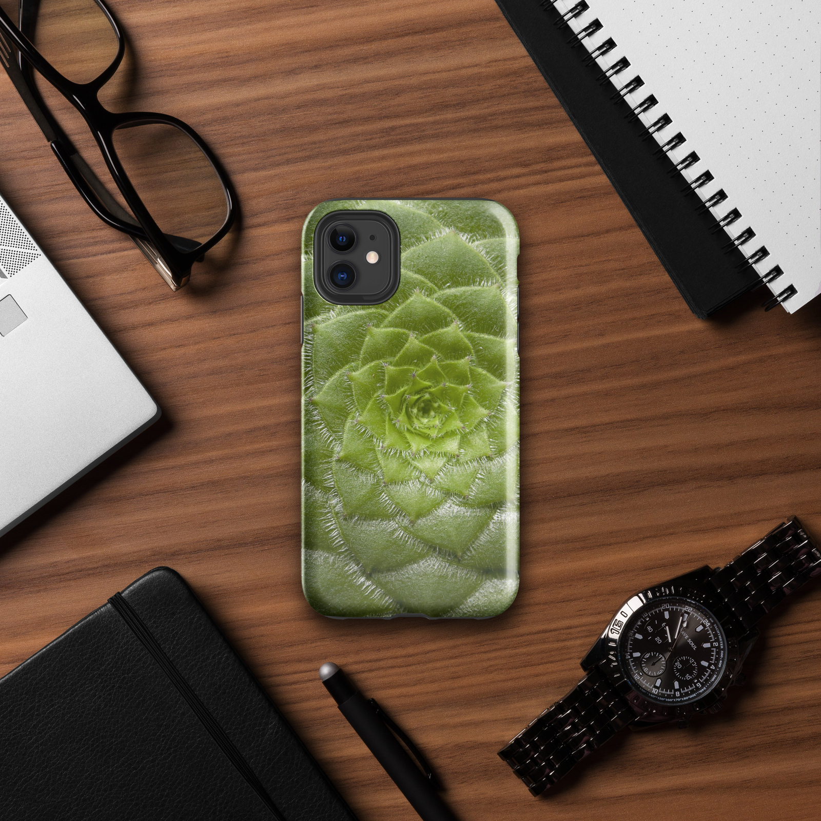 Succulent Plant Themed Tough Case for iPhone® Cell Phone Cover Pro Max
