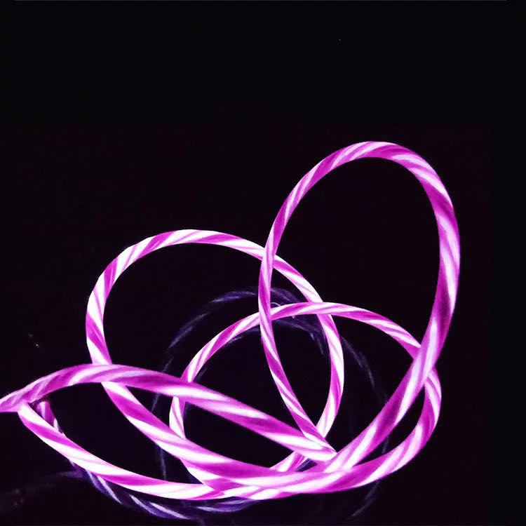 3Ft/6Ft LED Flashing Light-up Charging Cable iPhone 12 11 Pro XR XS MAX 8 7 Plus