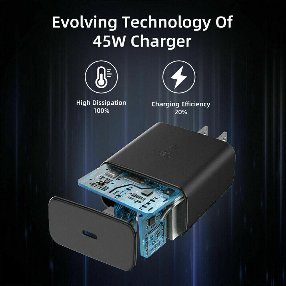 45WPD Super charging head Wall charger Usb c For Samsung Galaxy S23 S22 Ultra G