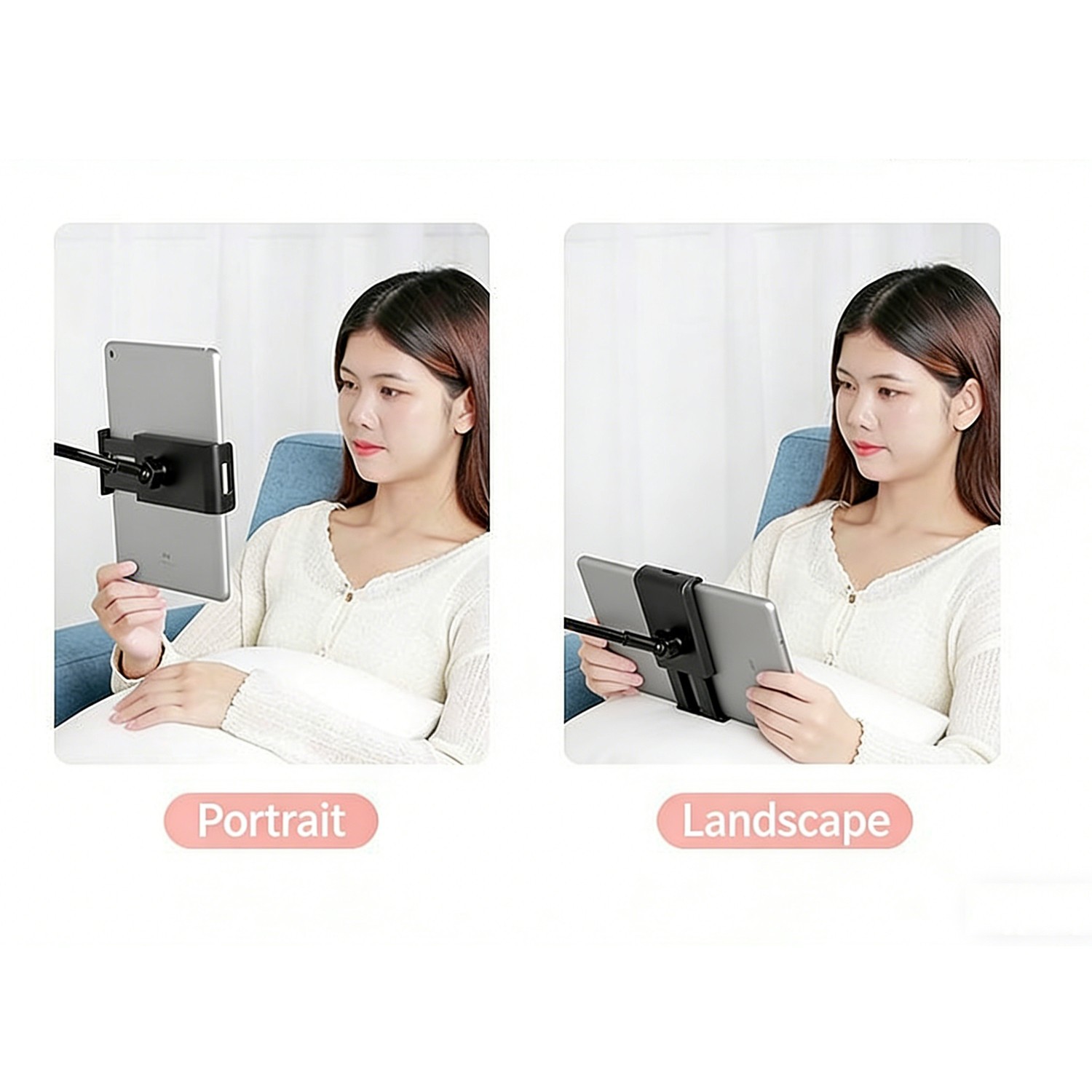 Flexible Gooseneck Phone Holder Tablet Stand Mount 360°Rotation for Desk Bedside