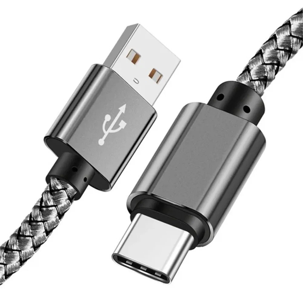 Braided USB to Type-C Fast Charging Data SYNC Charger Cable Cord 3FT{1 M} Lot