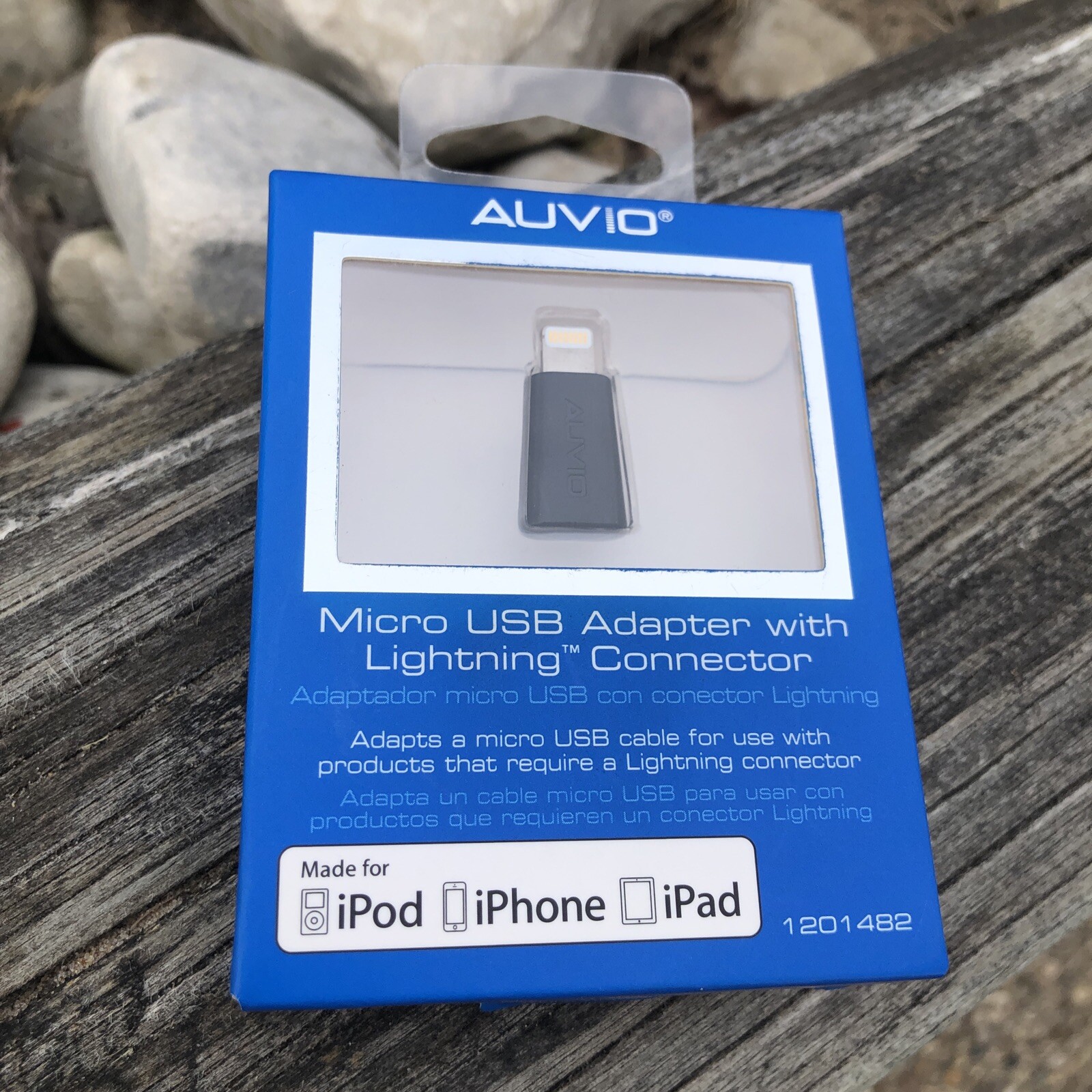 Auvio Micro USB 8-pin Adapter Connector iPhone Ipad-Mini-Nano 1201482