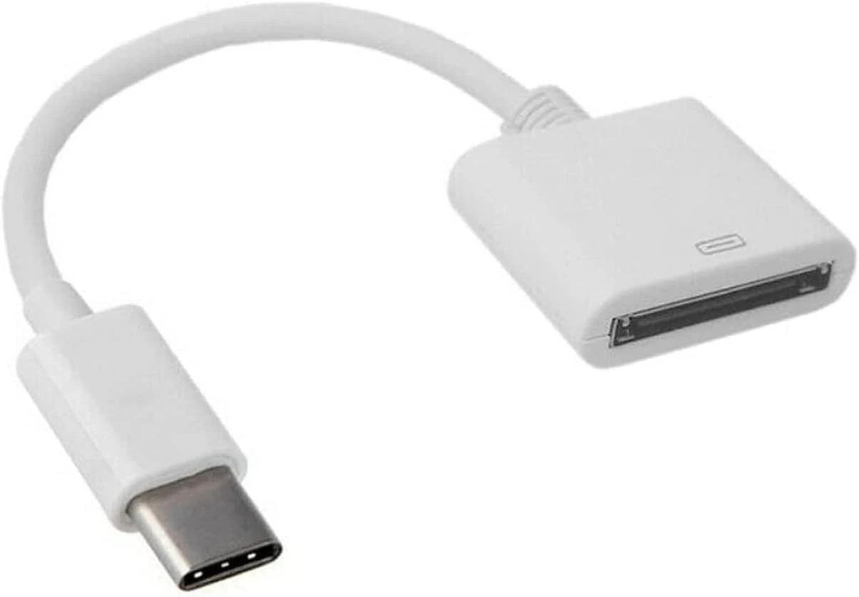 for Apple 30pin Female to USB 3.1 Type-C USB-C Sync Data Charging Adapter Cab…