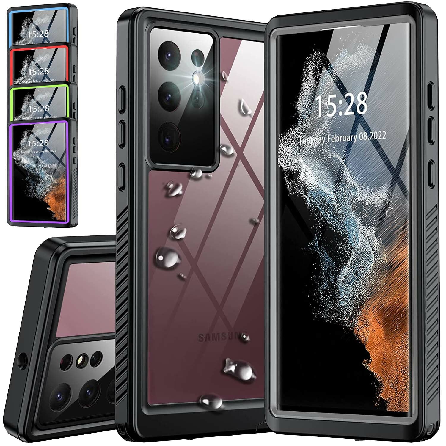 For Samsung Galaxy S22 Ultra S22 Plus Case Waterproof Shockproof Full Body Cover