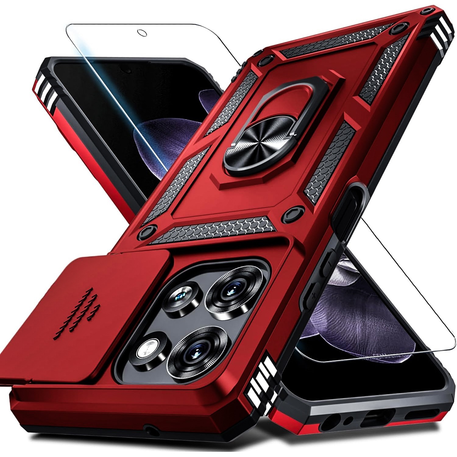 For Motorola Moto G Play 2026 Case Shockproof Phone Lens Cover + Tempered Glass
