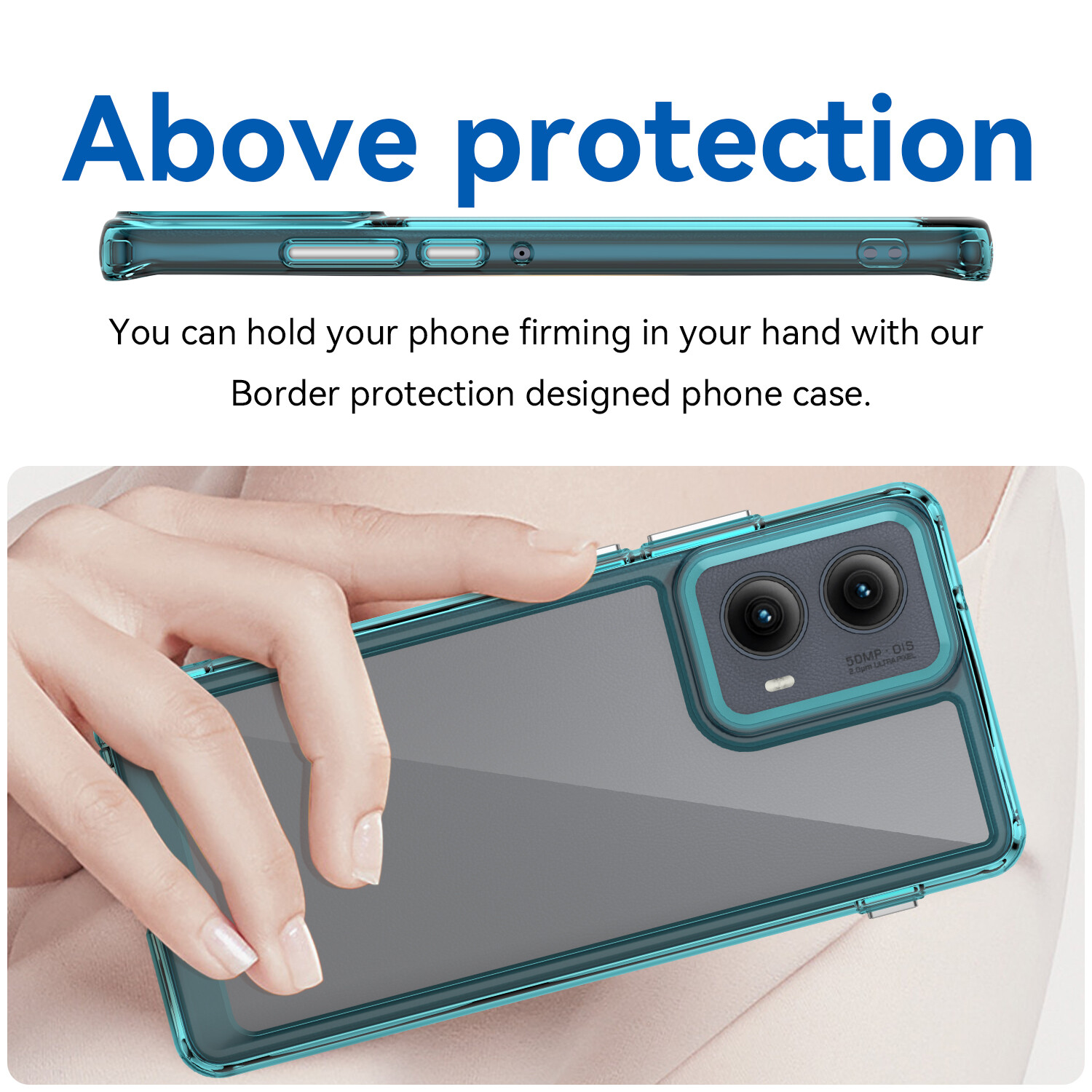 For Motorola Edge (2024) Flexible Shockproof Transparent Clear Back Phone Case