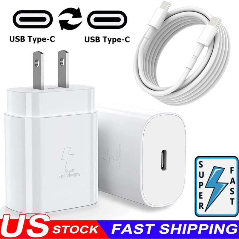 Original For Samsung Galaxy A17 A37 A57 A16 A36 Fast Wall Charger + Type C Cable