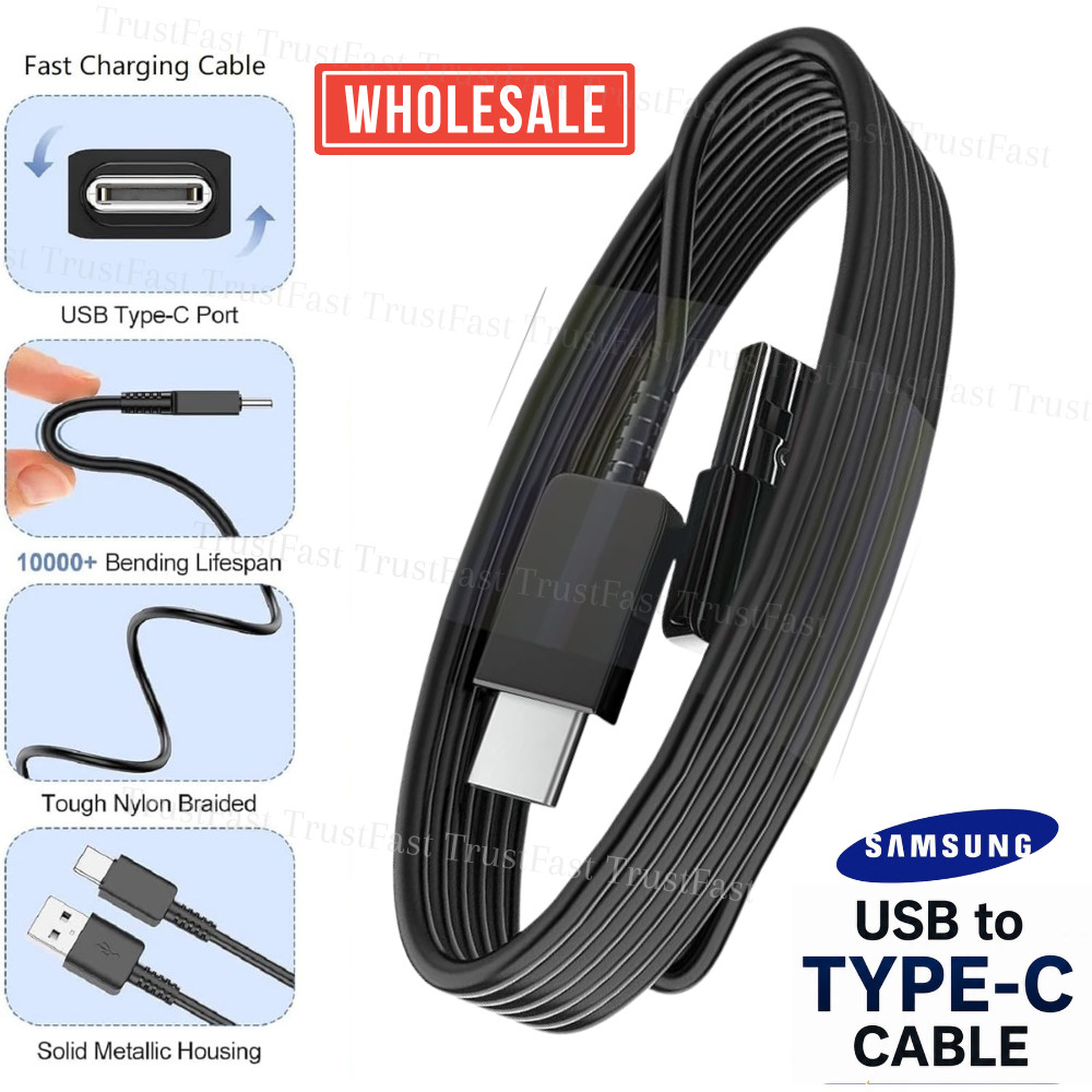 USB A to Type C Charger Cable Cord For Samsung Galaxy A13 A14 A23 A32 A53 5G Lot