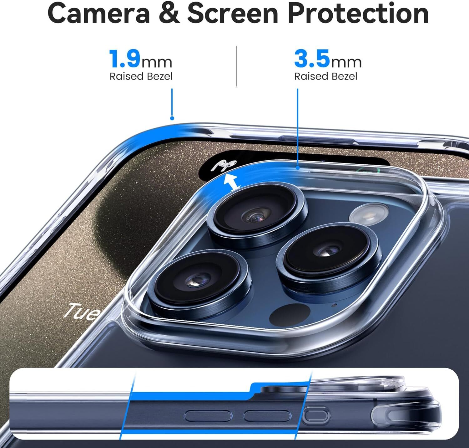 Clear Case Shockproof Cover for iPhone 16 15 14 13 12 11 Pro Max Mini XS XR X 8