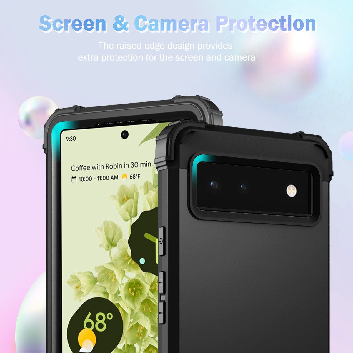 For Google Pixel 6 / 6 Pro 3 in 1 Hybrid Heavy Duty ShockProof Rubber Case
