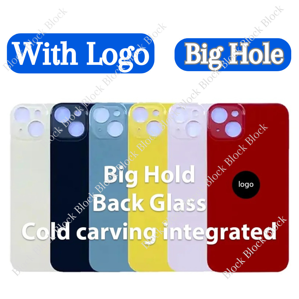 Back Glass Replacement Cover For iPhone 15 14 13 12 11 Pro Max XR XS 8 Big Hole
