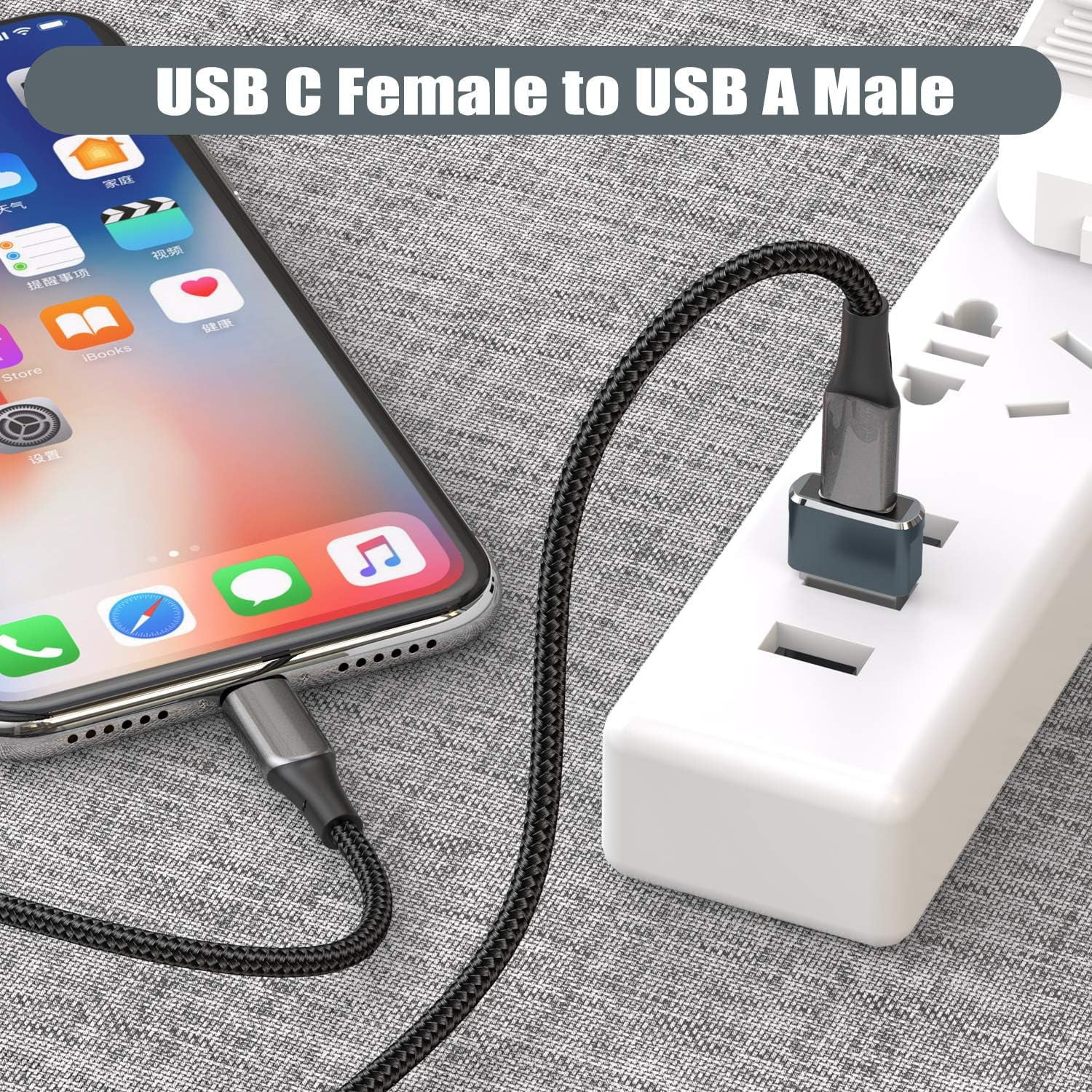 500PCS USB C3.1 Type C Female to USB3.0 Type A Male Port Converter Adapter Lot