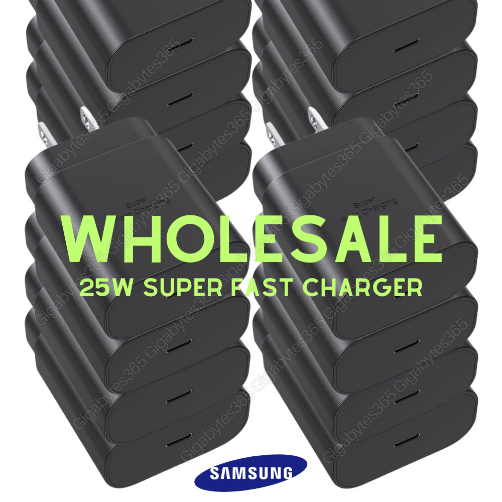 USB C Fast Charger Block 25W Type C Charging Cube Brick For Samsung iPhone Lot