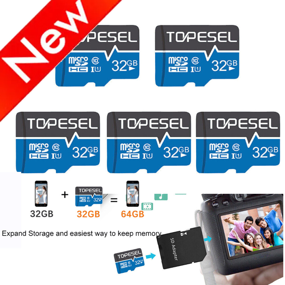 LOT 1x 3x 5x 10x 100x 32GB 64GB 128GB 256GB Micro SD Cards Memory Cards TF Cards