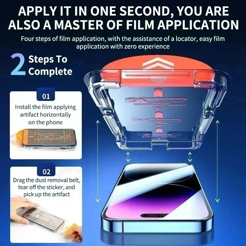 Full Cover Tempered Glass for iphone 17 16 15 14 13 Pro Max 17E Screen Protector