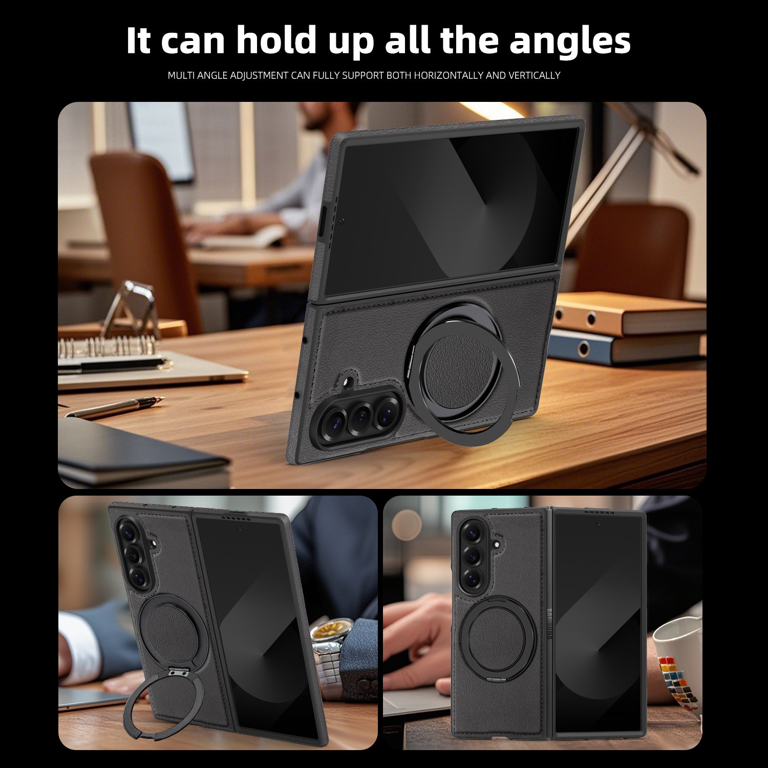 For Samsung Galaxy Z Fold7 6 5 4 3 Mag Safe Case Shockproof Magnetic Ring Stand