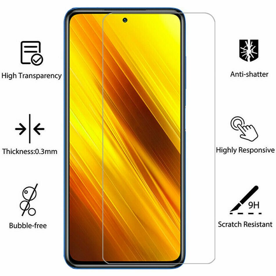 For Xiaomi Poco M3 / X3 Pro / F3 9H Premium Real Tempered Glass Screen Protector