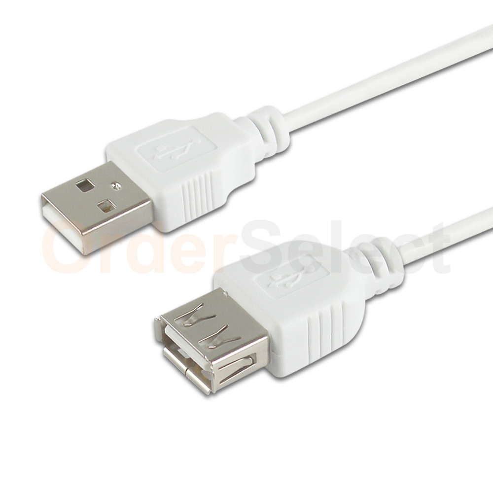 2X 3FT USB Male to Female Extension Cable Cord M-F for Android Cell Phone