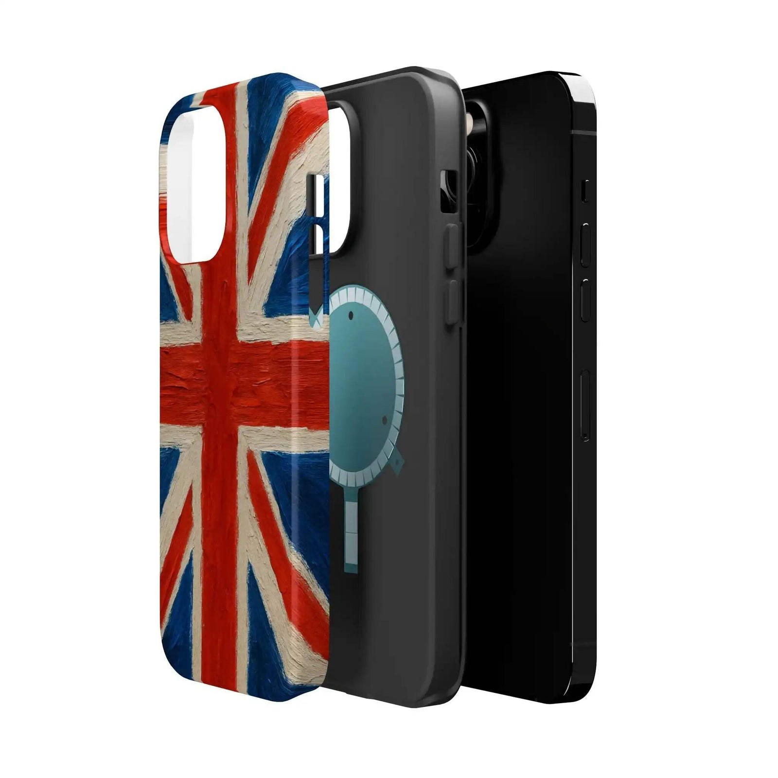MagSafe Tough iPhone Case — UK Flag Magnetic Impact-Resistant Design