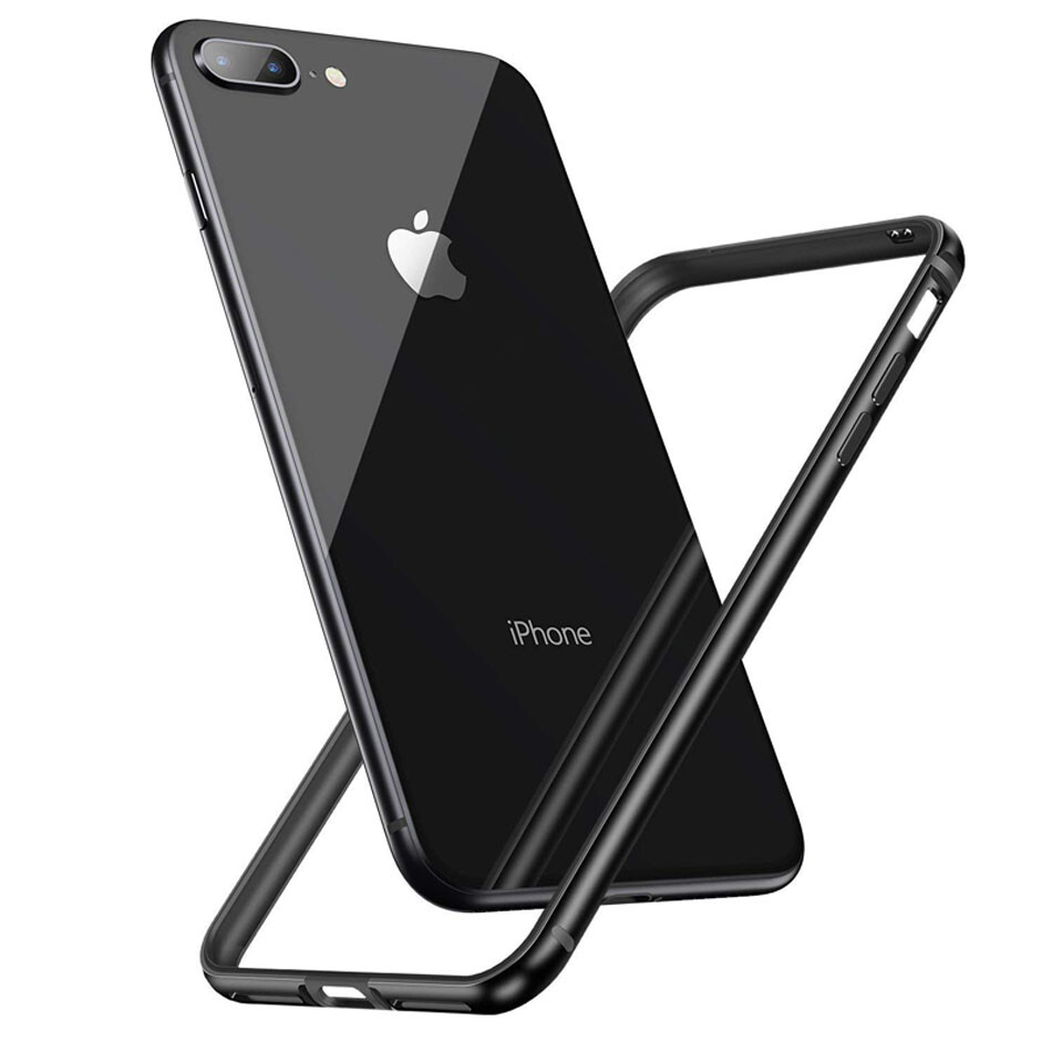 iPhone 7 8 XS MAX XR 11 – Ultra Thin Hard Aluminum Metal BUMPER FRAME Case Cover