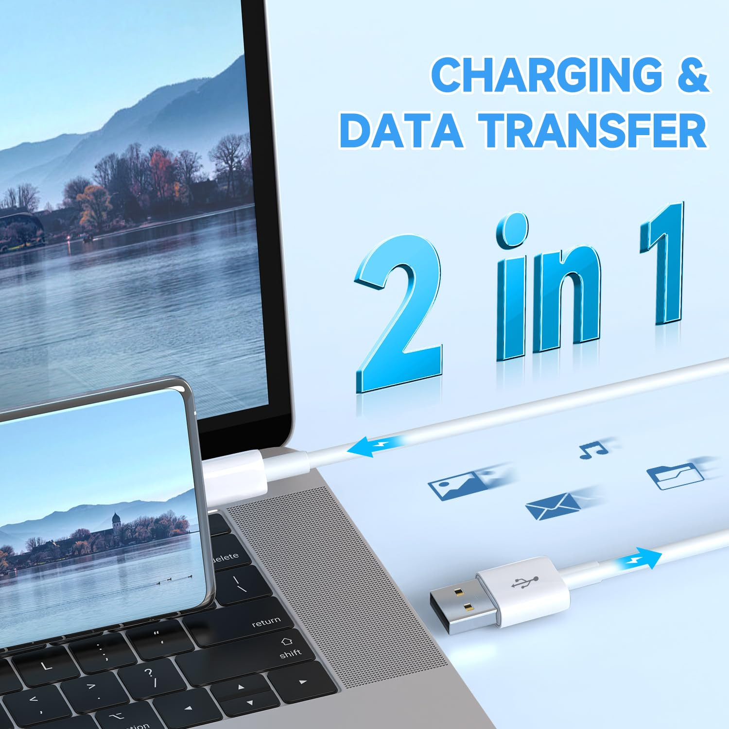 3/6ft Micro USB Fast Charging Cable Cord For Samsung Android Phone Charger LOT