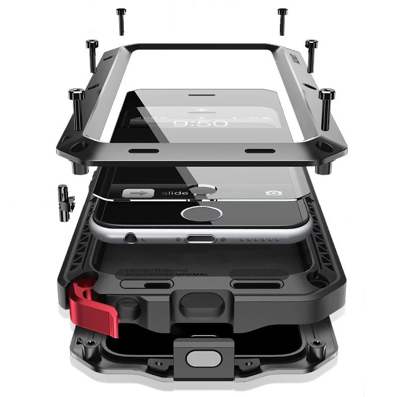 Metal Case For iPhone 15 14 13 12 X Pro Max Gorilla Heavy Duty Cover Shockproof