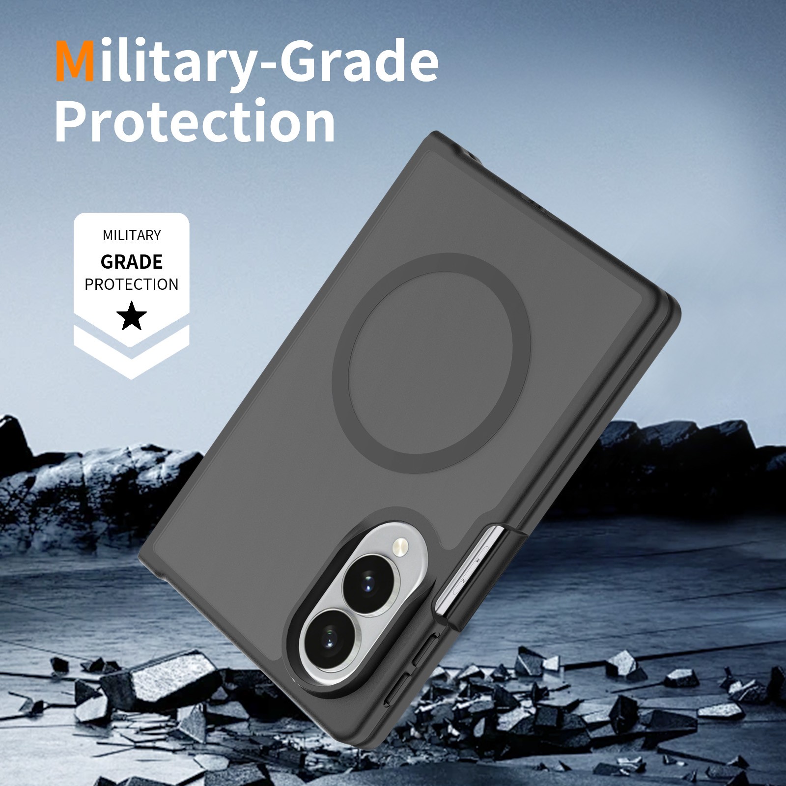For Samsung Galaxy Z Fold8 Ultra Mag Safe Case Matte Shockproof Screen Protector